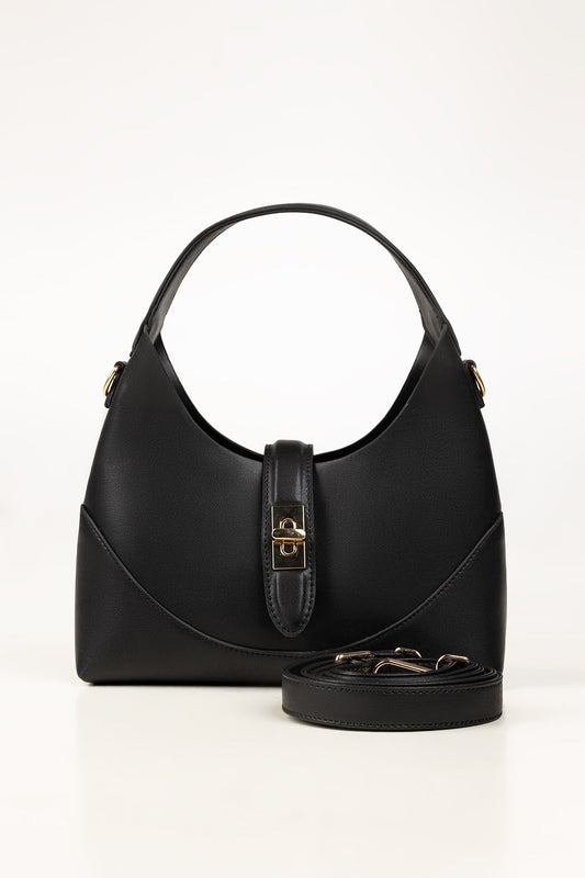 Black Hobo Bag IBS-HBB25-003