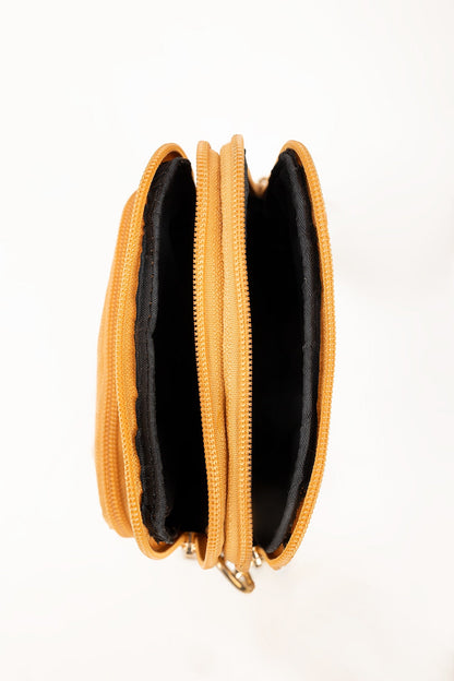 Yellow Cross Body Wallet IBS-CBW25-007