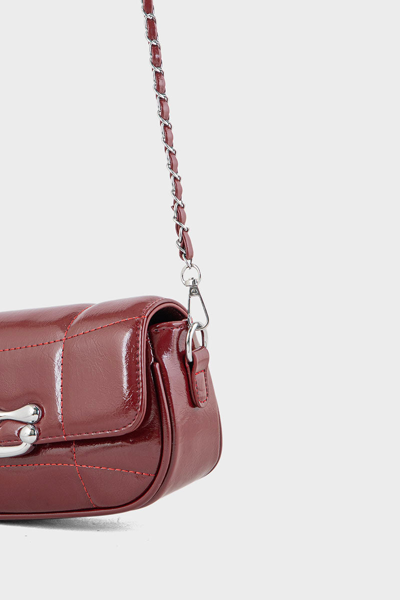 Flap Shoulder Bags BS2115-Maroon