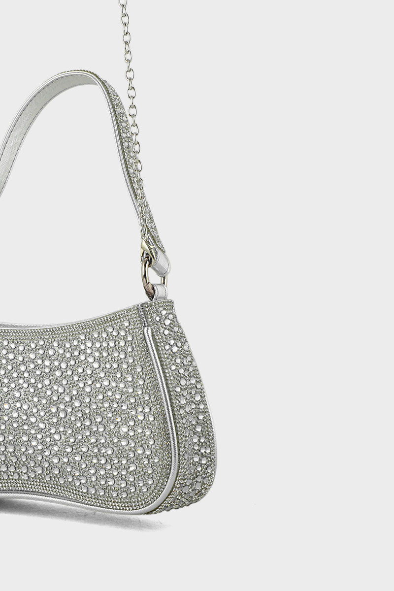 Top Handle Hand Bags BH0045-Silver