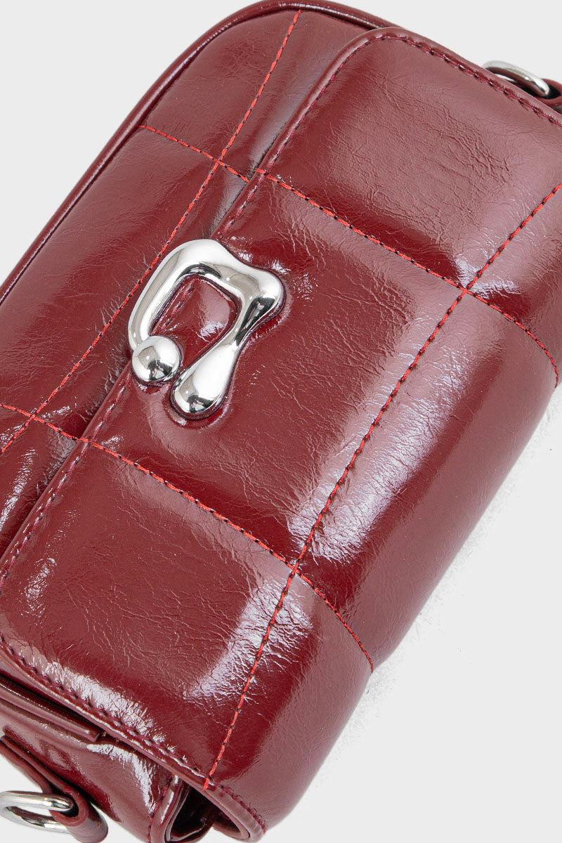 Flap Shoulder Bags BS2115-Maroon