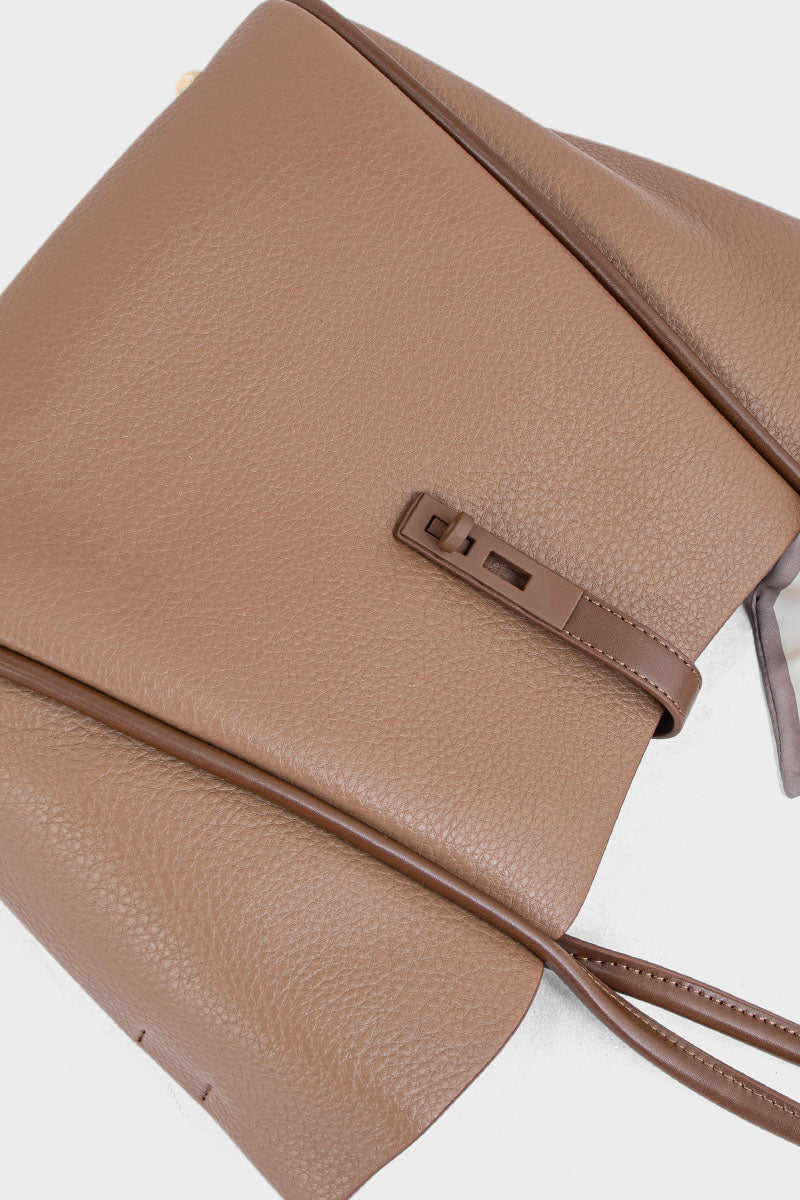 Tote Hand Bags BS2100-Brown
