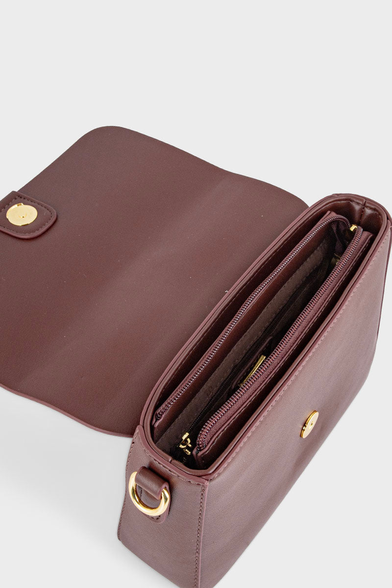 Cross Shoulder Bags BS2097-Brown