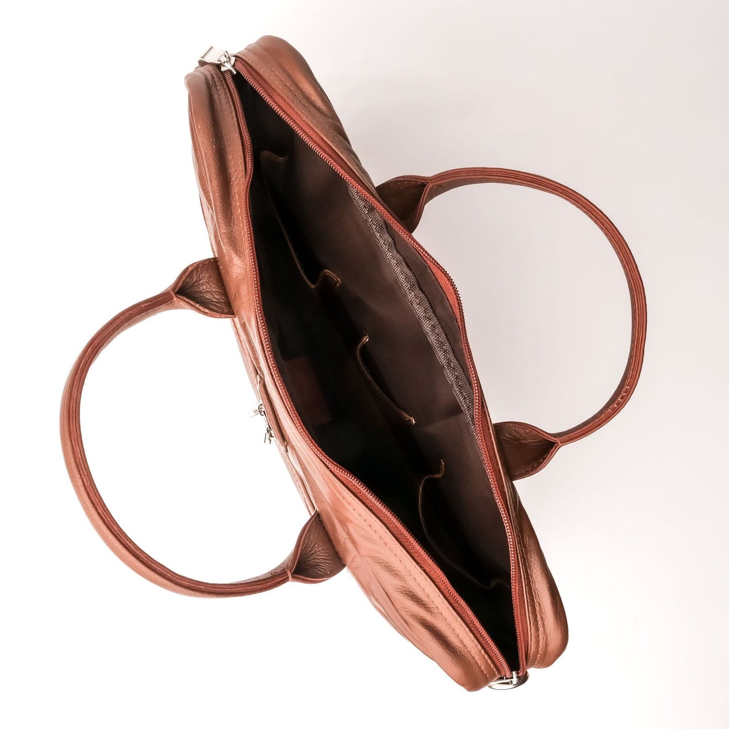 Executive Leather Laptop Bag-Tan