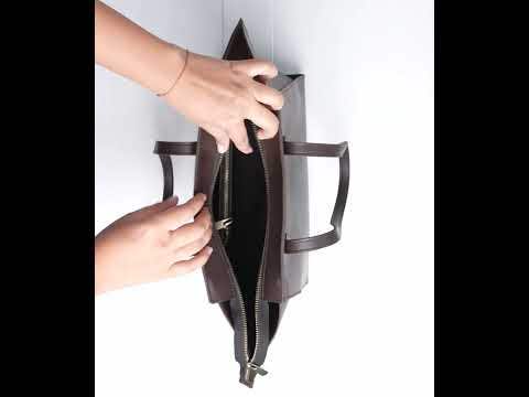 Dark Brown Tote Bag IBS-TTB25-007