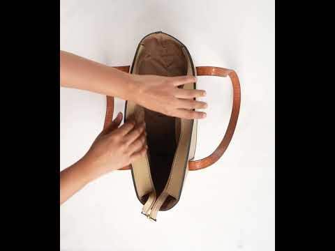 Beige Mustard Tote Bag IBS-TTB25-016